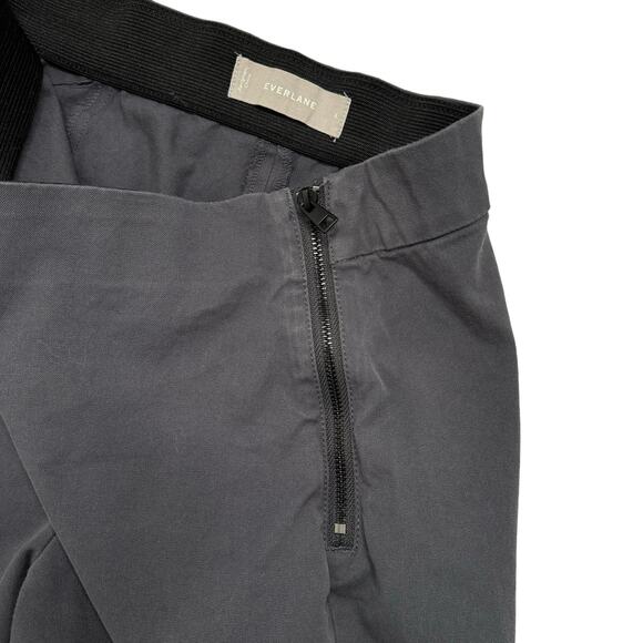 EVERLANE The Bi-Stretch Work Pant in Graphite Gray Size 6 Side Zip Slim Straight - Picture 3 of 7